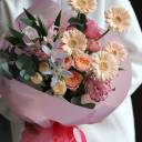 Букет Монами - с добавлением зелени - миниатюра 