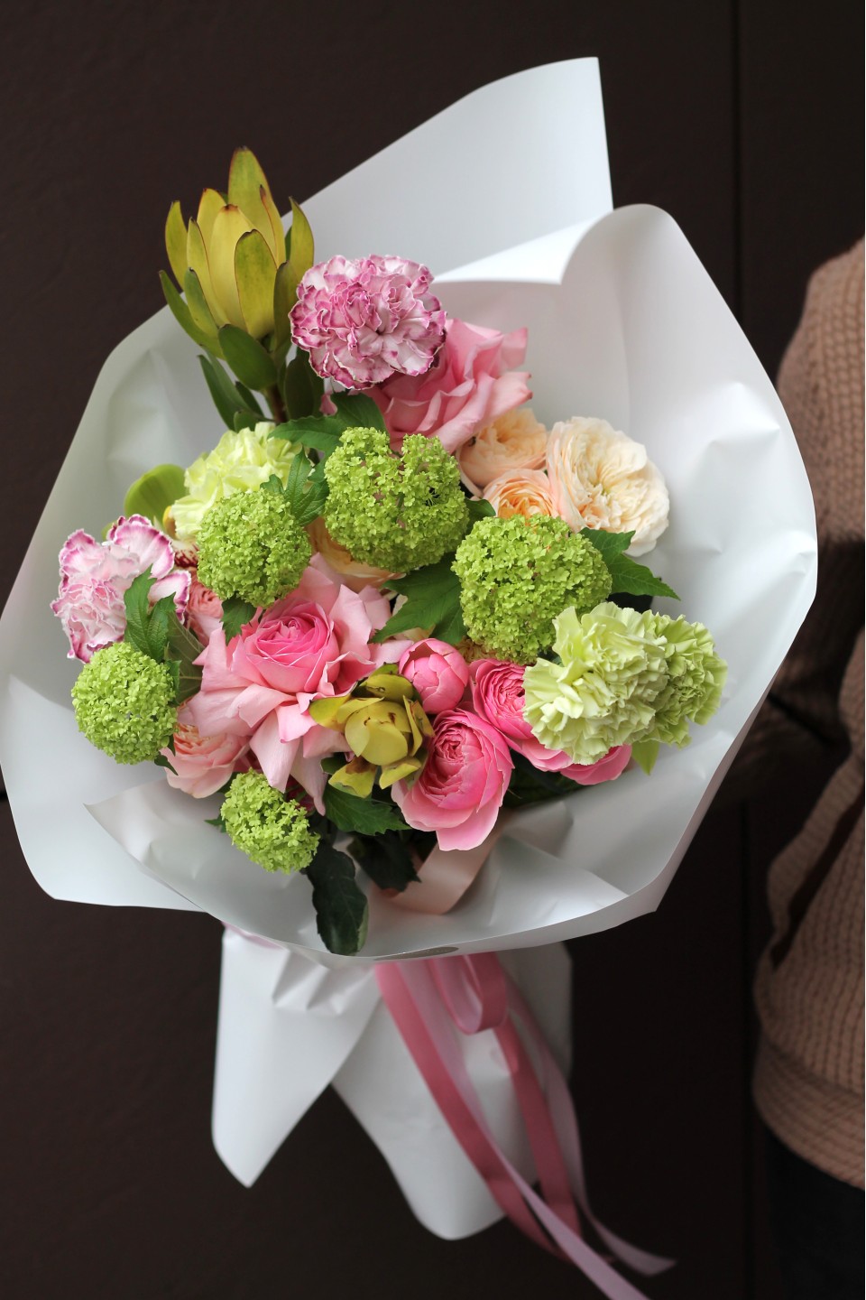 Букет Мельфи - с добавлением зелени