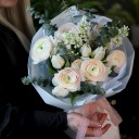 Букет Касание Тебя - с добавлением зелени - миниатюра 