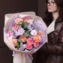 Букет Утро в Париже - подарочное оформление - миниатюра