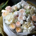 Букет Поговори со мной - с добавлением зелени - миниатюра 