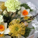 Букет Улыбка Солнца - с добавлением зелени - миниатюра 
