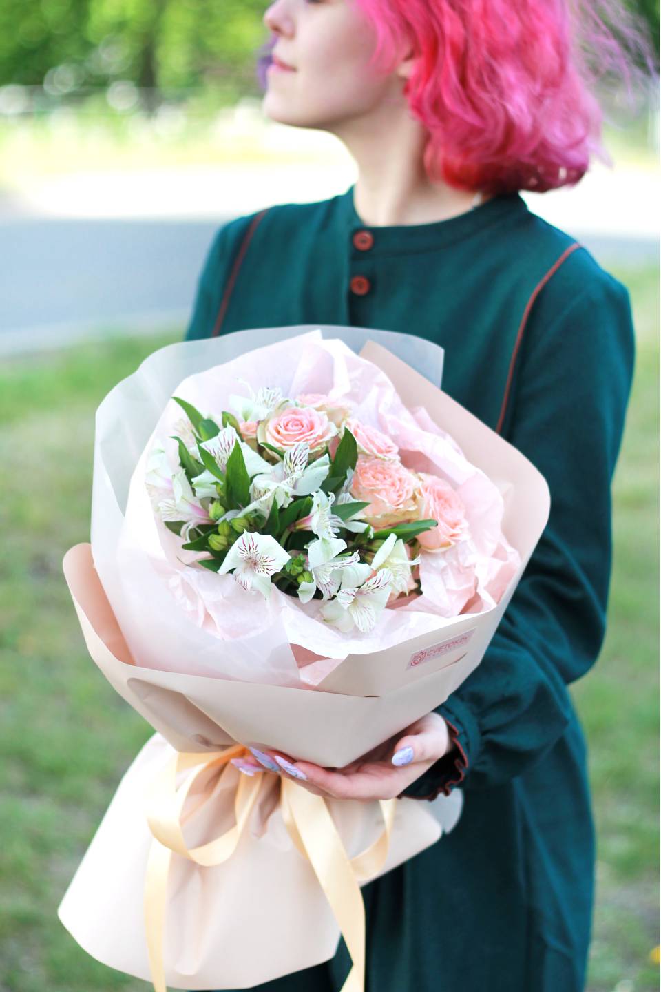 Букет Брют - подарочное оформление