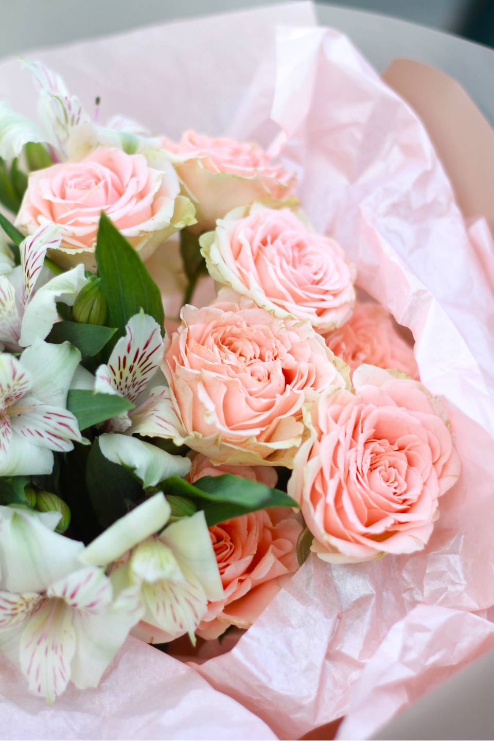 Букет Брют - с добавлением зелени