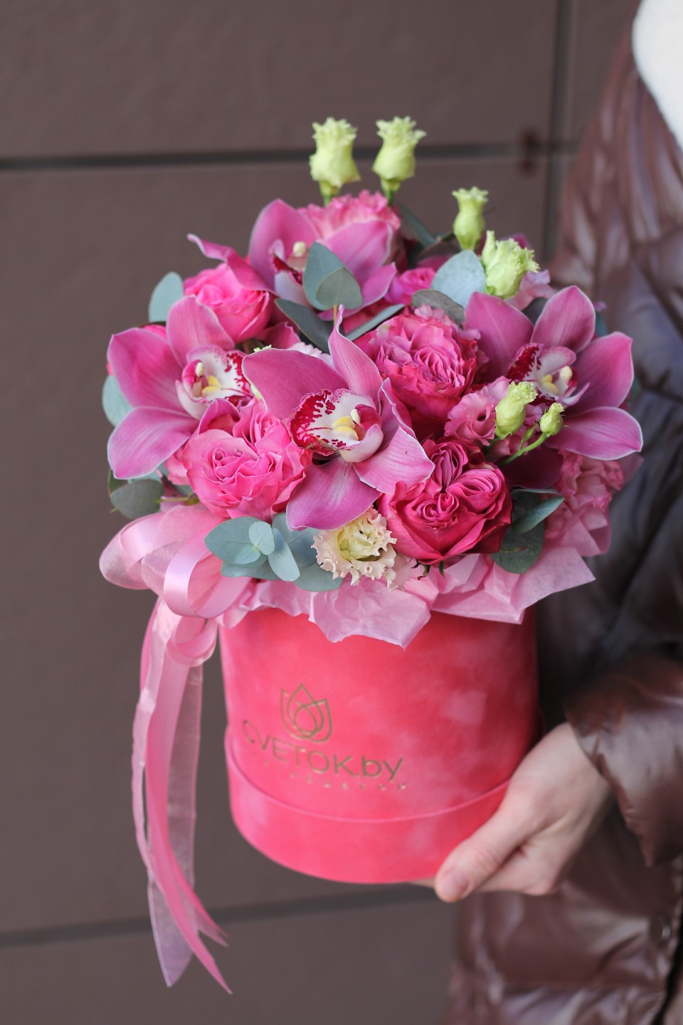 Коробочка Малиновые Чары - с добавлением зелени