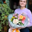 Букет Улыбка Осени - подарочное оформление - миниатюра