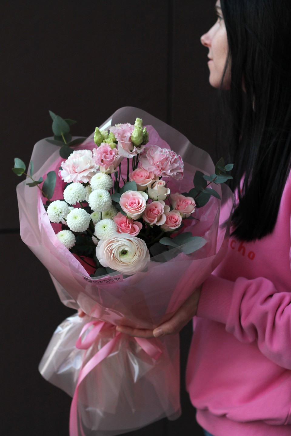 Букет Воспоминание - с добавлением зелени