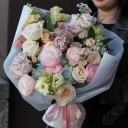 Букет Сладкие Мечты - с добавлением зелени - миниатюра 