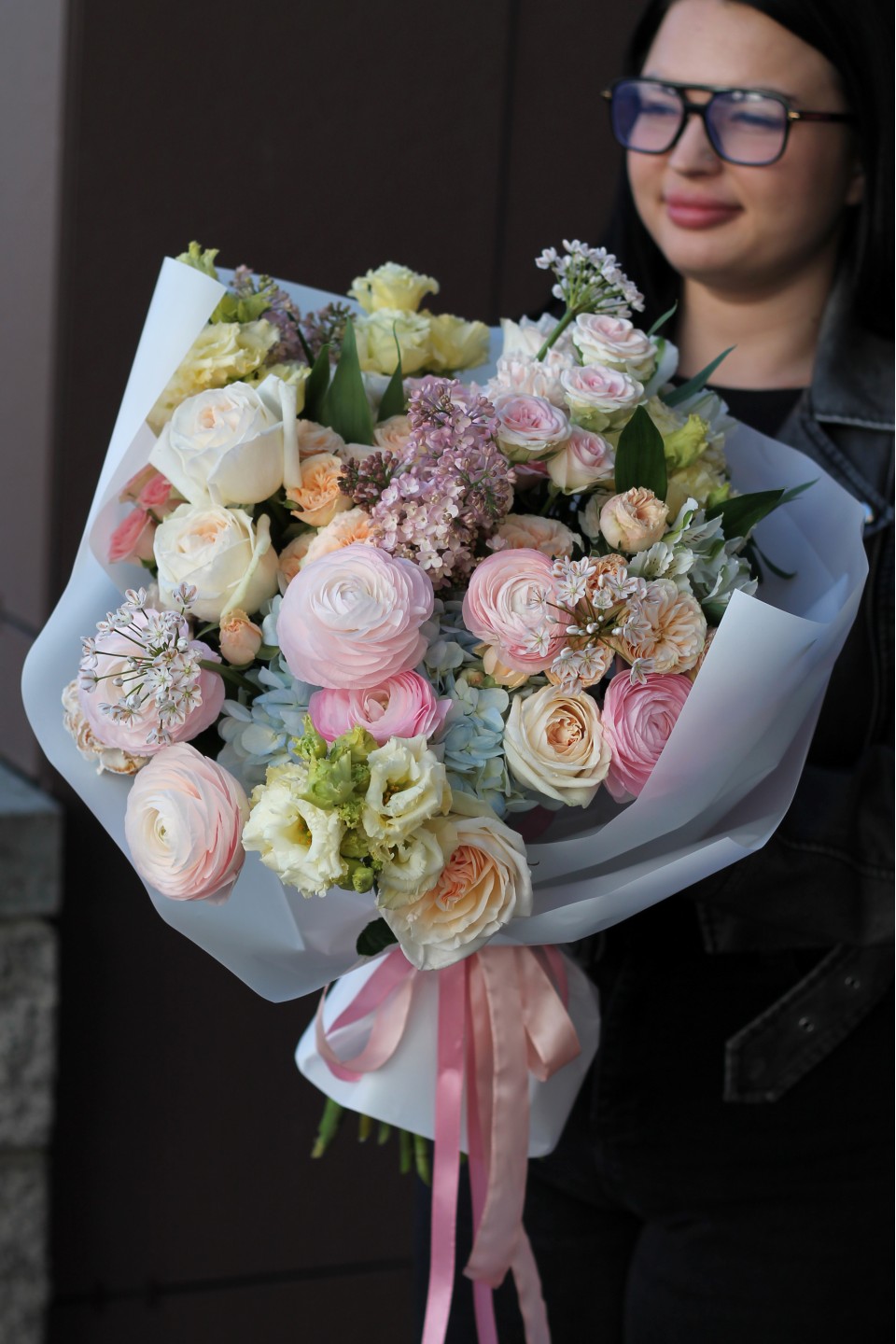 Букет Сладкие Мечты - с добавлением зелени