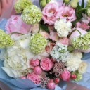 Букет Натюрморт - с добавлением зелени - миниатюра 