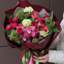 Букет Аджали - с добавлением зелени - миниатюра 