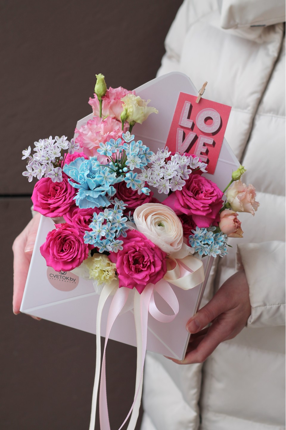 Конверт Аманда - с добавлением зелени