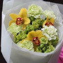 Букет Девика - с добавлением зелени - миниатюра 