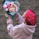 Букет Цветочная Акварель - для женщины/молодой пары - миниатюра