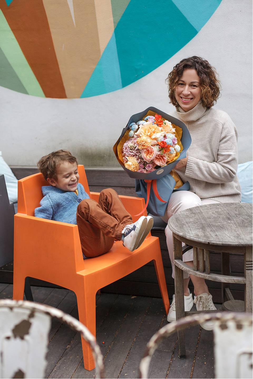 Букет Пряная груша - с добавлением зелени