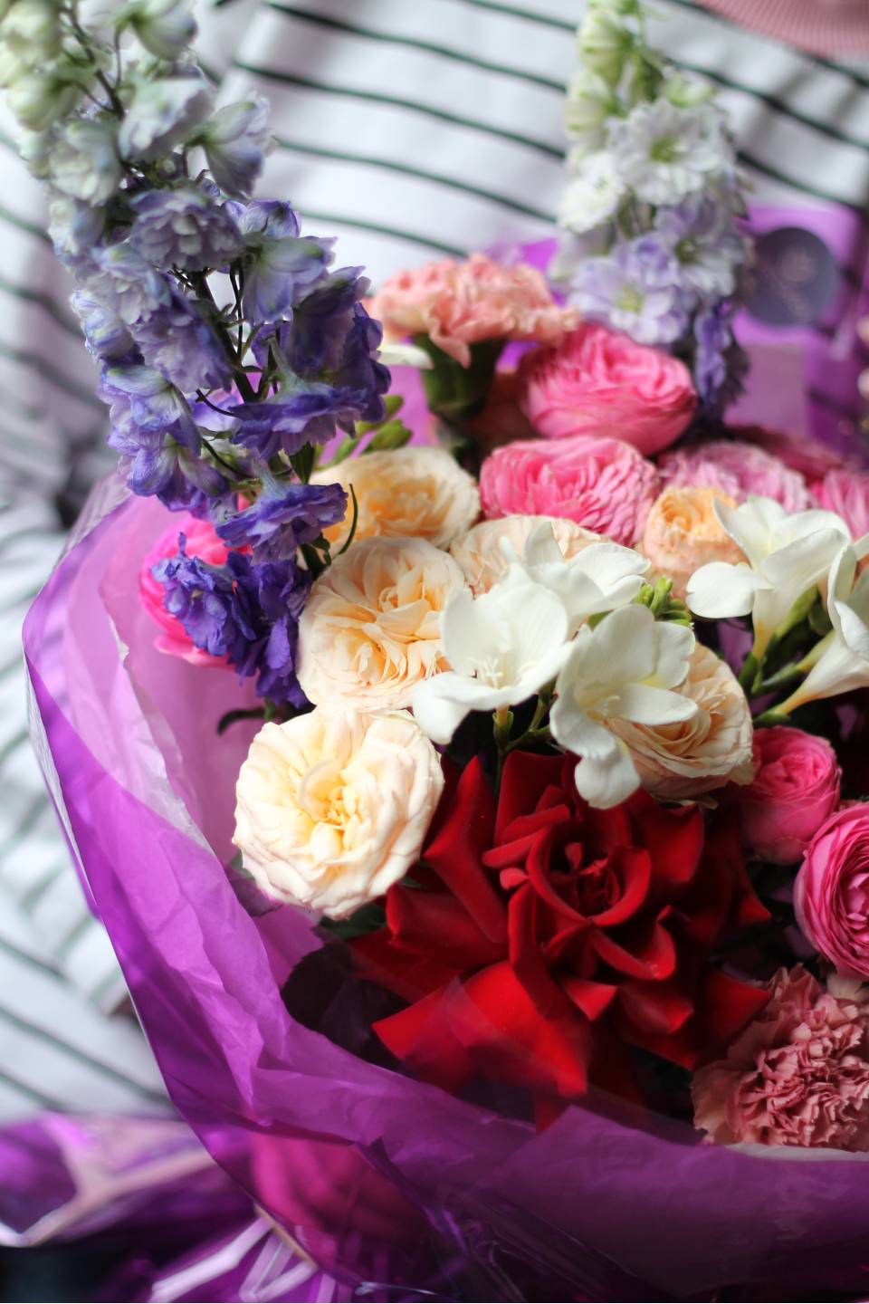 Букет Ривьера - с добавлением зелени