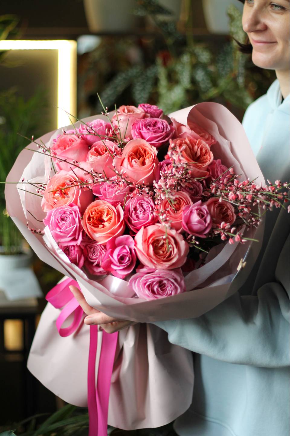 Букет Розовые Времена - с доставкой по Минску
