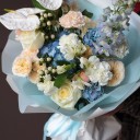 Букет Снежное Танго - подарочное оформление - миниатюра