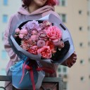 Букет Ветер Свободы - с добавлением зелени - миниатюра 