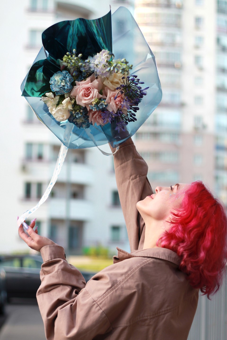 Букет Беспечный Ангел - подарочное оформление