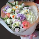 Букет Маями - с добавлением зелени - миниатюра 