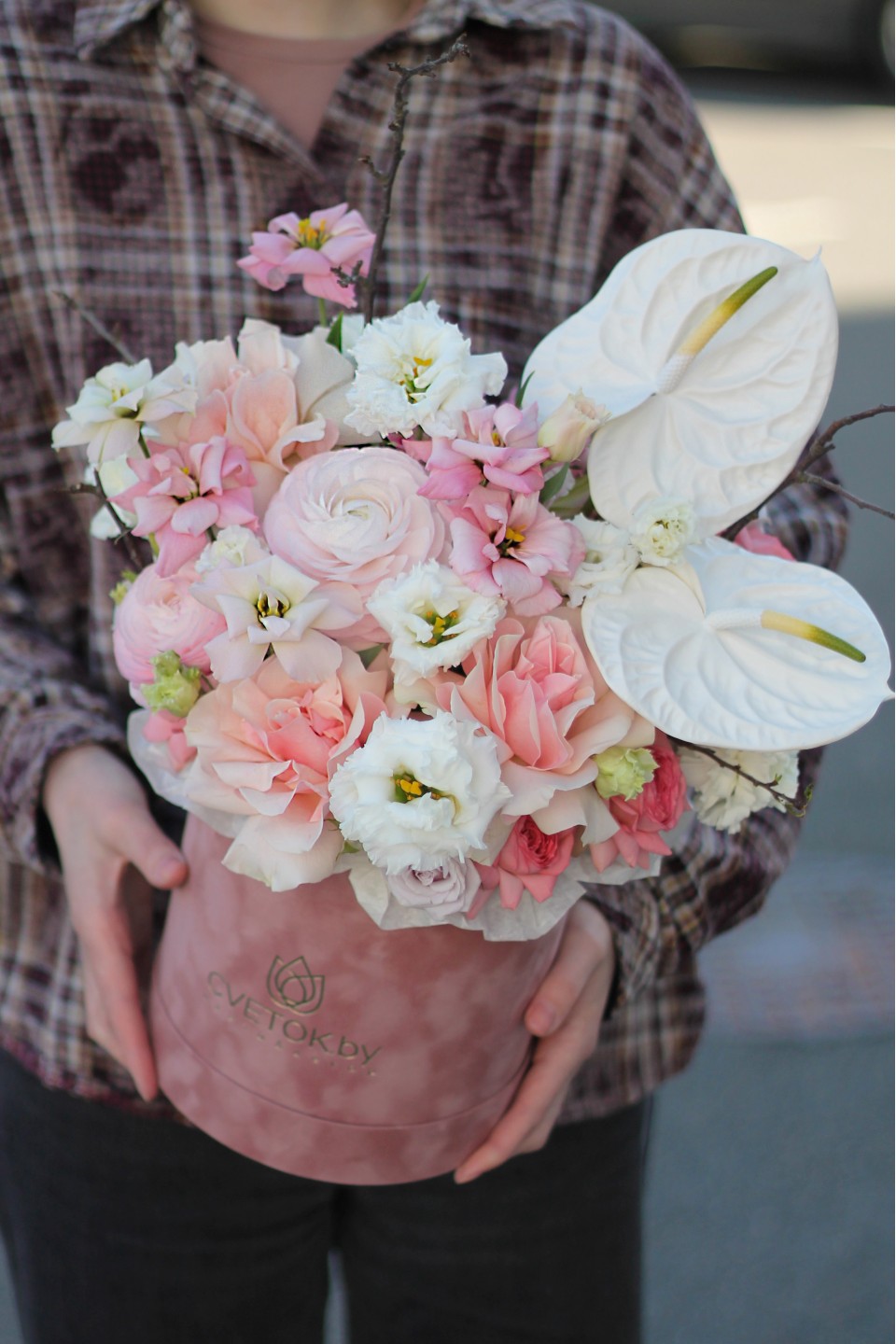 Коробочка Белые паруса - с добавлением зелени