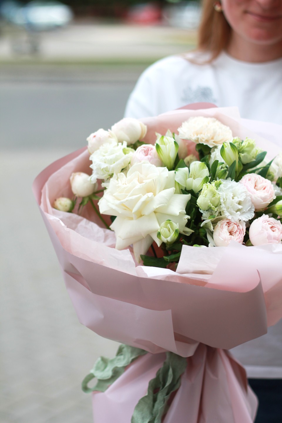 Букет Пария - с добавлением зелени