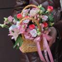 Корзинка Малинка - с добавлением зелени - миниатюра 