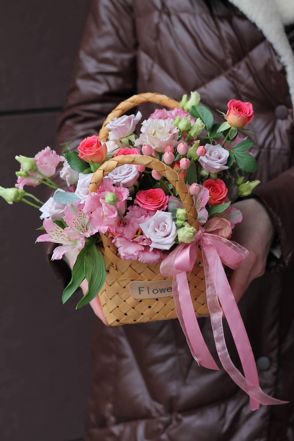 Корзинка Малинка - с добавлением зелени