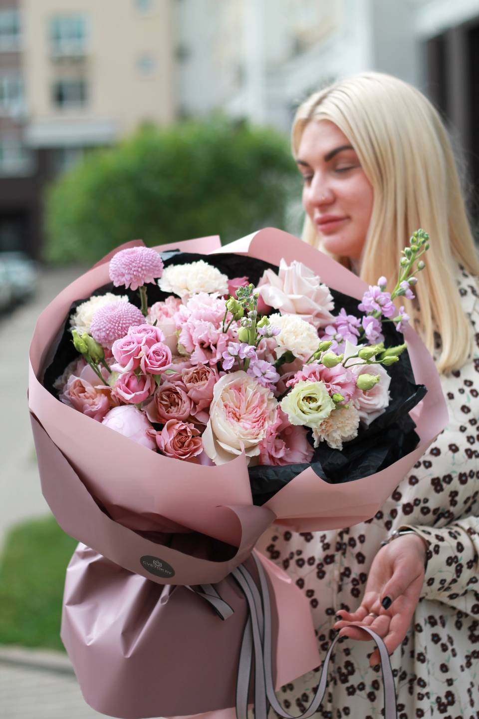 Букет Лавендера - с добавлением зелени