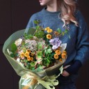 Букет Зеленая Гавань - подарочное оформление - миниатюра