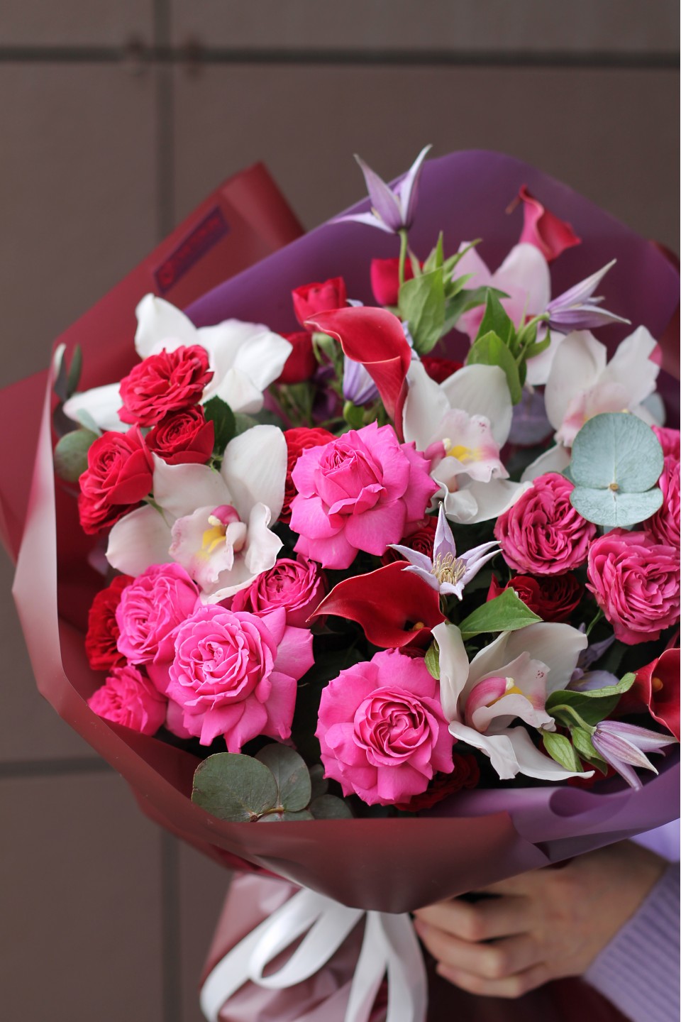 Букет Венона - с добавлением зелени