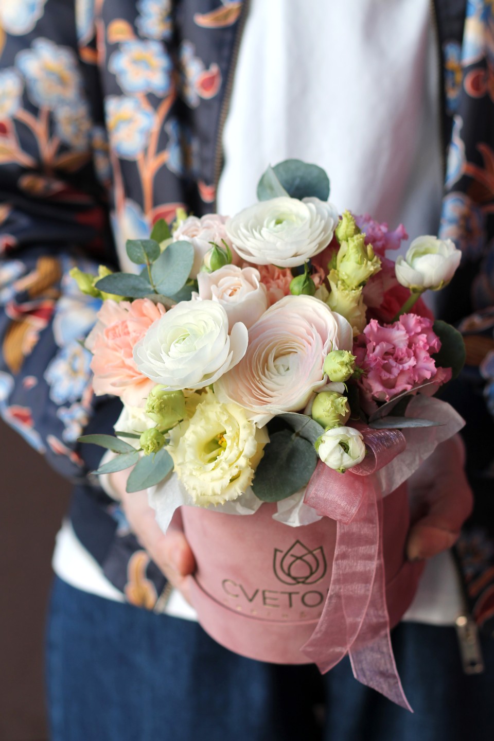 Коробочка Кристал - с добавлением зелени