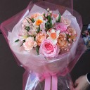 Букет Молимо - с добавлением зелени - миниатюра 