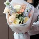 Букет Звезда ангела - с добавлением зелени - миниатюра 