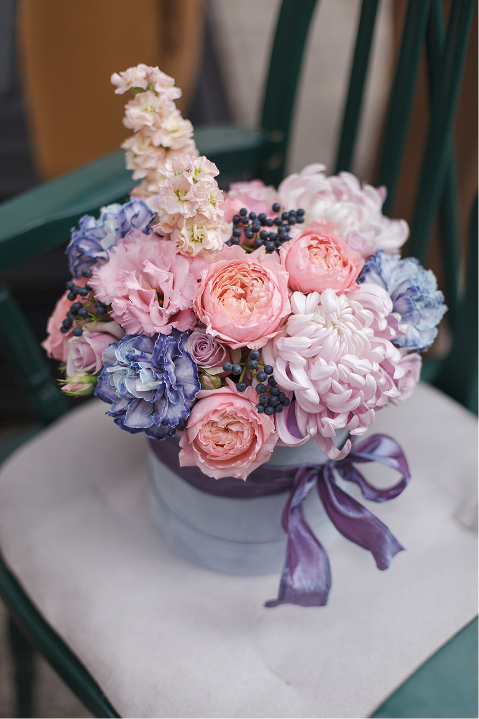 Композиция Черника - подарочное оформление