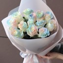 Букет Мечта - с добавлением зелени - миниатюра 