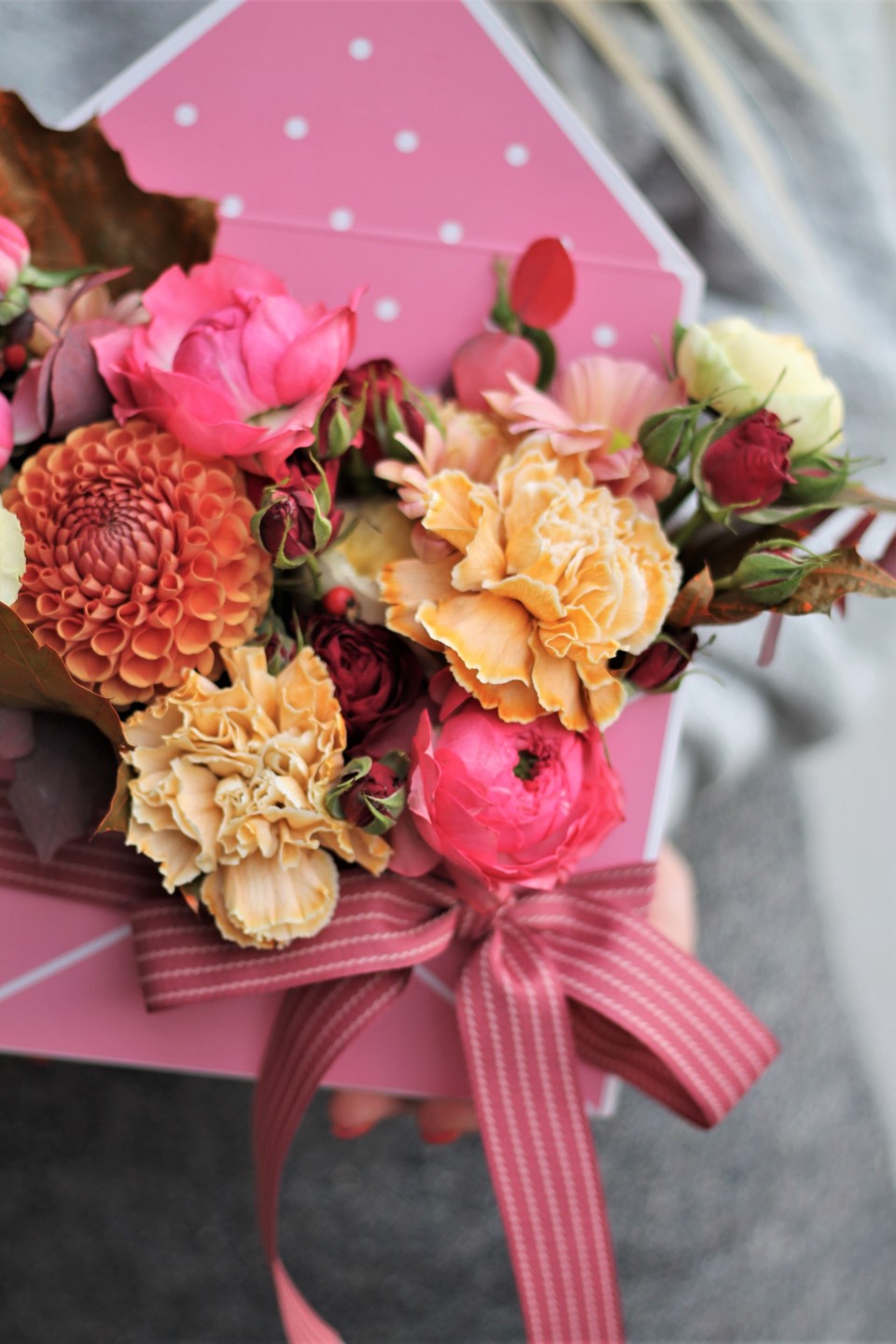 Композиция Клюквенный сироп - с добавлением зелени