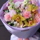 Букет Арий - с добавлением зелени - миниатюра 