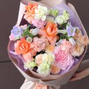 Букет Квезаль - с добавлением зелени - миниатюра 