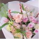 Букет Веснование - с добавлением зелени - миниатюра 