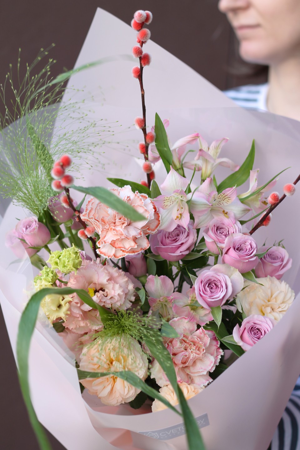 Букет Веснование - подарочное оформление