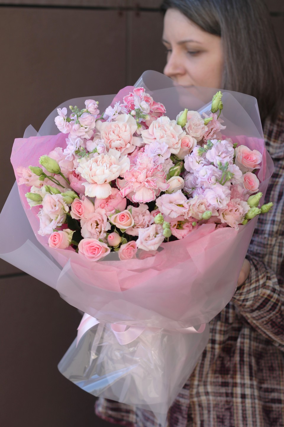 Букет Нежный Роман - подарочное оформление