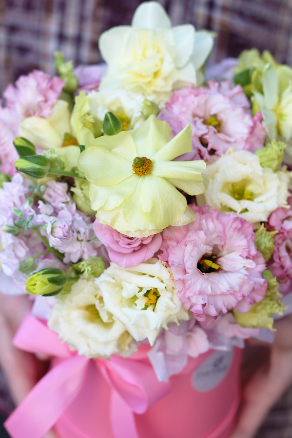 Коробочка Цветущее Сердце - с добавлением зелени