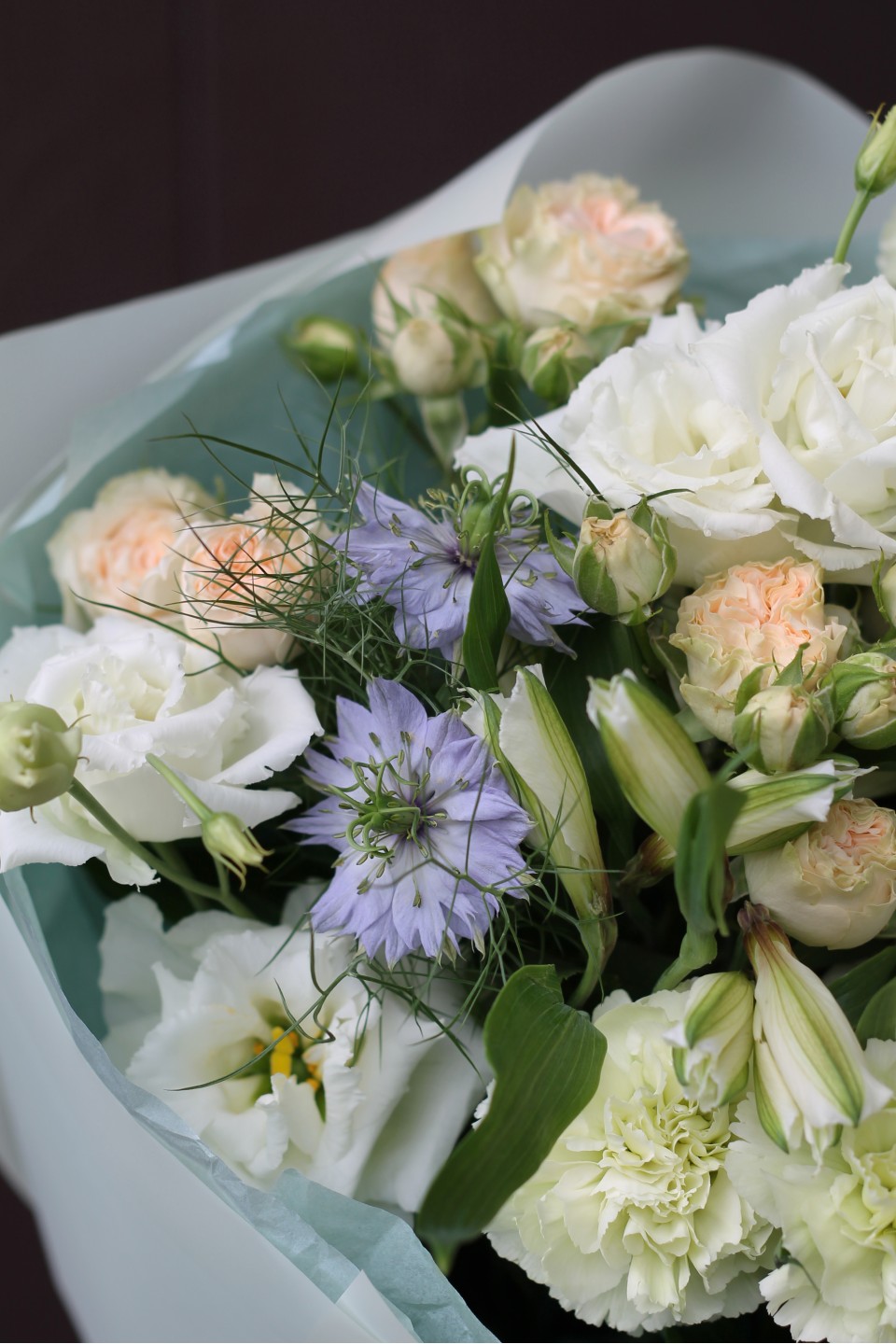 Букет Средиземноморье - с добавлением зелени