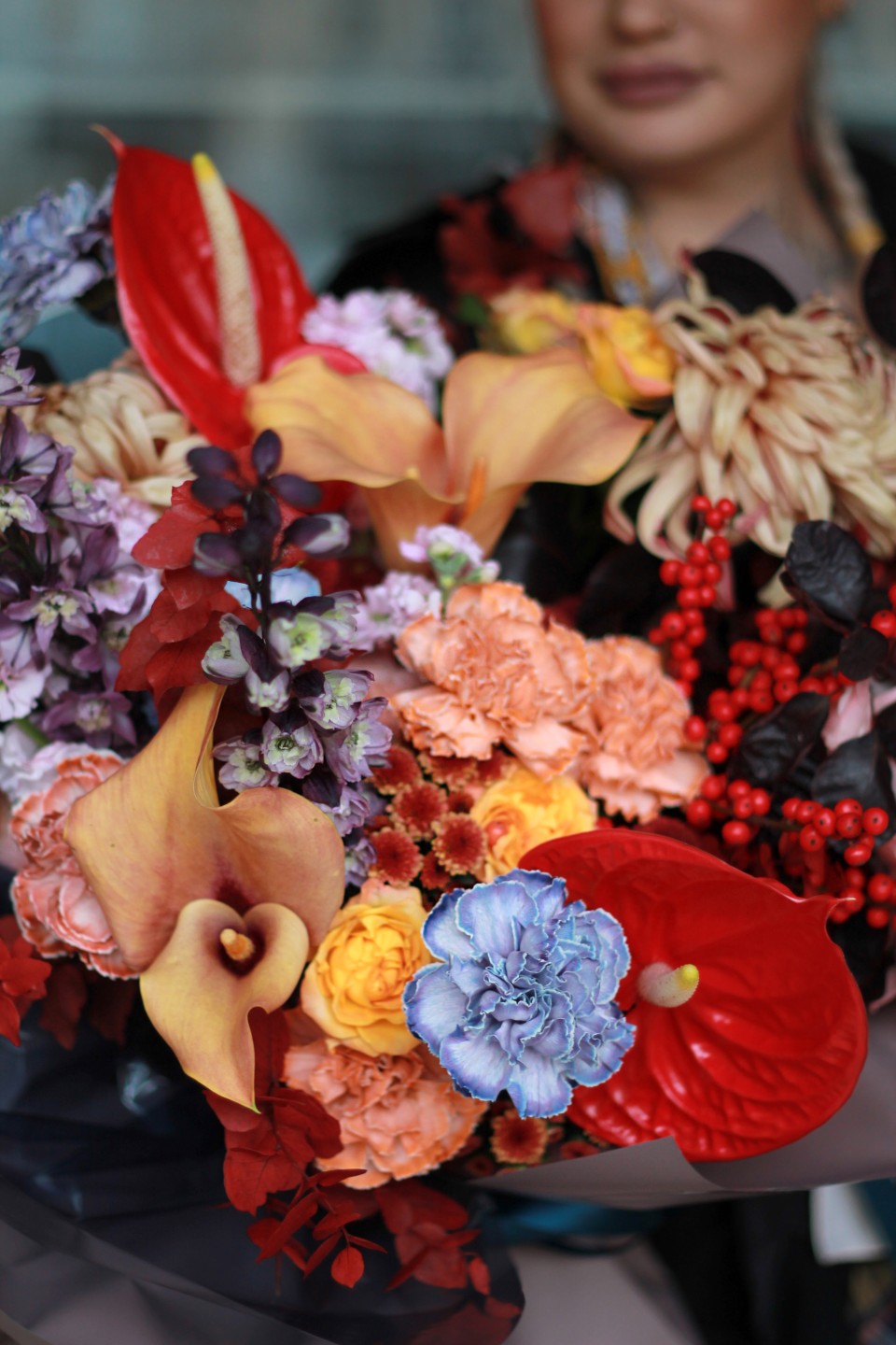 Букет Саваш - с добавлением зелени