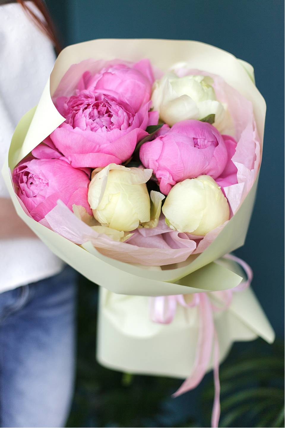 Букет Вдохновение пионами