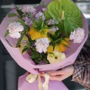 Букет Лиловый Аромат - подарочное оформление - миниатюра