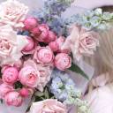 Букет Давай на море - с добавлением зелени - миниатюра 