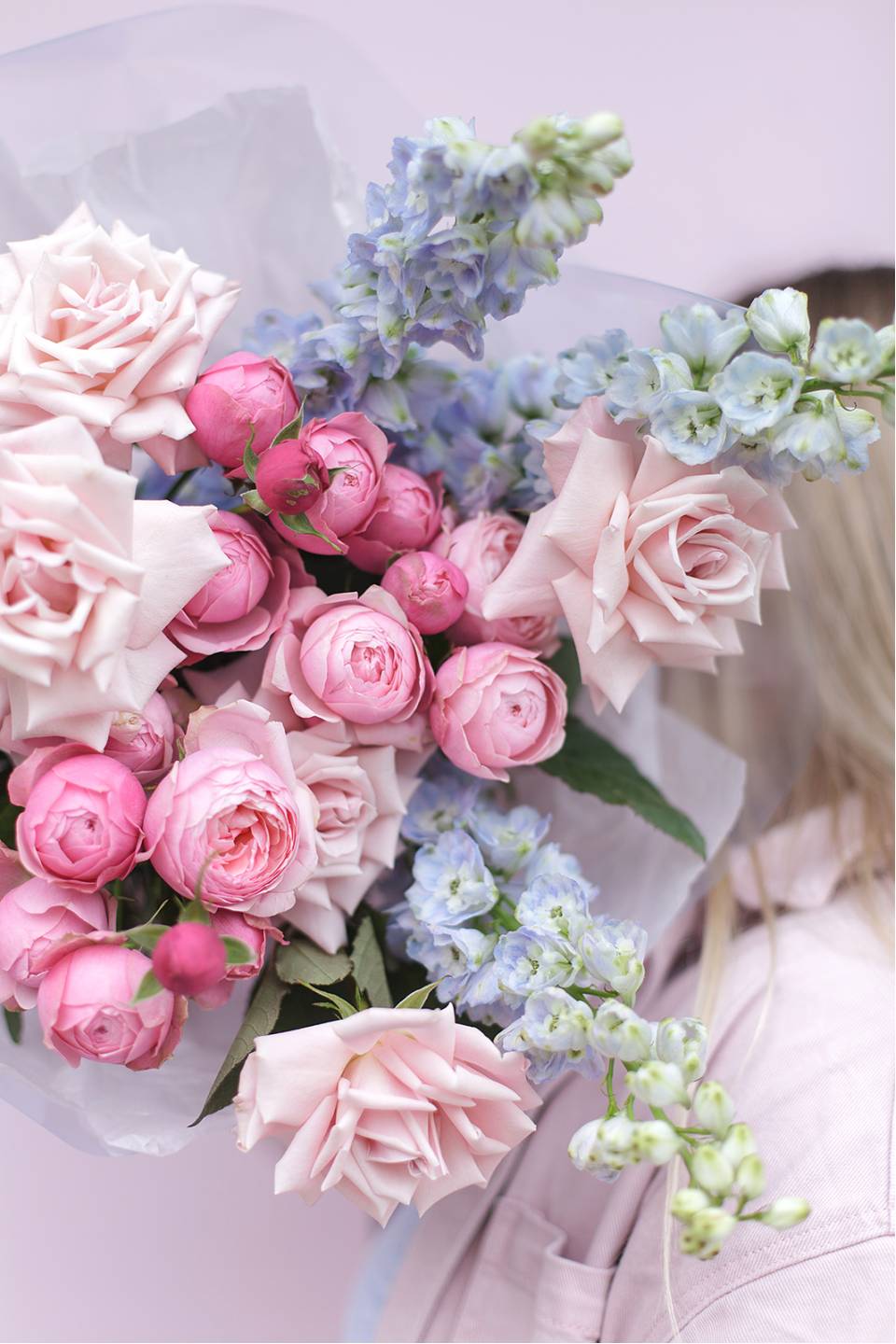 Букет Давай на море - с добавлением зелени